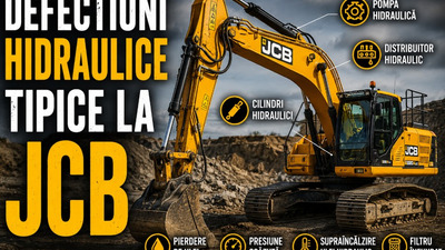 Sistem hidraulic JCB: defecțiuni tipice și verificări
