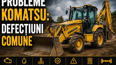 Cele mai comune probleme Komatsu – simptome, cauze și verificări