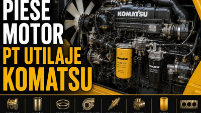 Piese motor Komatsu – ghid pentru întreținere corectă