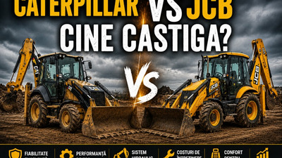 JCB vs Caterpillar – diferențe de întreținere între utilaje