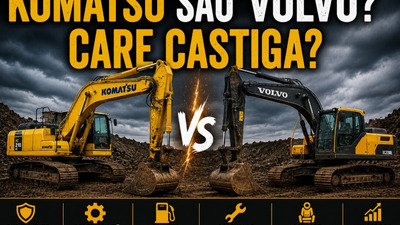 Komatsu vs Volvo – comparație între utilaje, întreținere și costuri