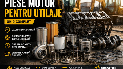 Piese motor pentru utilaje – ghid complet pentru alegere, întreținere și identificarea defecțiunilor