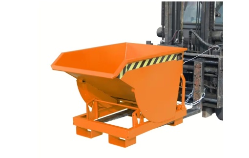 Container basculabil pentru stivuitor cu mecanism Abroll Bauer BKM 150 – 1,5 mc, 3000 kg