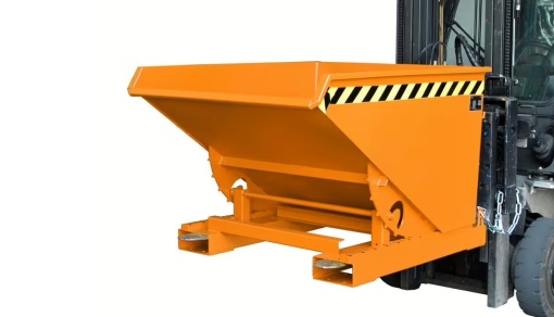 Cuva basculabila atasabila pe furcile de stivuitor - 0.6 mc - 1000kg - BAUER Expo 600