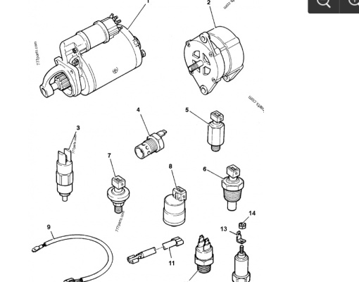 Bujie incandescenta JCB 717/15400