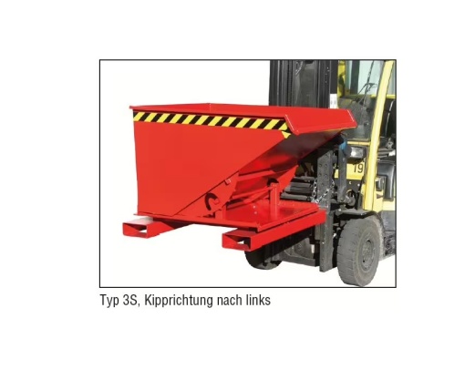 Container basculabil pe 3 directii 0.3mc - 750kg - Bauer 3S 300