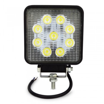 Lumina de lucru - 27W x 1890LM carcasa din aluminiu 110x135x62 pentru buldoexcavatoare JCB 3CX 4CX