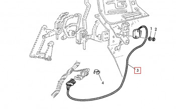 Cablu flexibil pentru tractoare John Deere