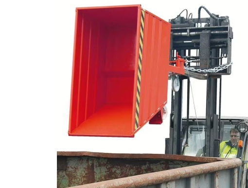 Container basculabil pentru stivuitor – 0,9 m³, capacitate 1000 kg, Bauer VG 900