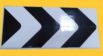 Autocolant negru - alb pentru stabilizator - buldoexcavator JCB 3CX 4CX