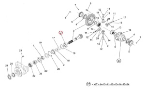 Arbore diferential Manitou 133069