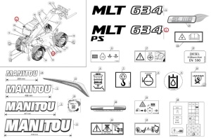 Autocolant identificare Manitou 315186 - Img 2