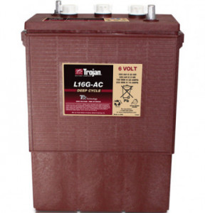 Baterie 6V Trojan BA-L16G-AC pentru nacela cu brat articulat electrica Haulotte, Genie Z30-20N, JLG E600AJP