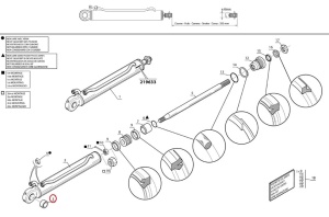 Bucsa brat telescopic Manitou 227110 - Img 3