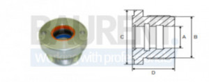 Cap cilindru 35x60x190x50 mm lift DHOLLANDIA