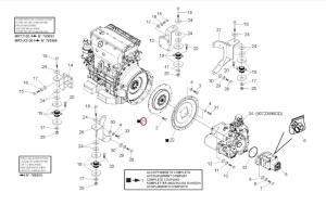 Componenta hidrostat transmisie Manitou 925541 - Img 2