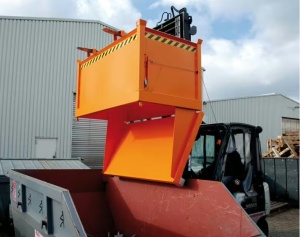 Container stivuibil cu fund rabatabil 1000kg 0.5mc FB 500 - Img 1