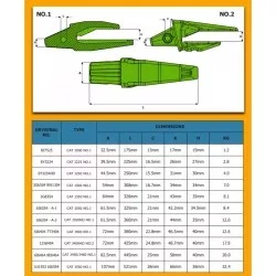 Dinte cupa Caterpillar 6I6464 - Img 2