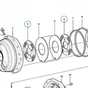 Disc de frictiune Volvo L220D, L220E, L220F, L220G, L220H, L250G, L250H