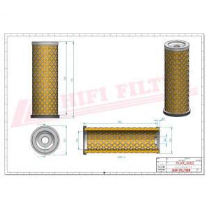 Filtru aer SA11801, SA 11801, SL 6073, P77-8361, AF1851, JCB 32/203703 - Img 2