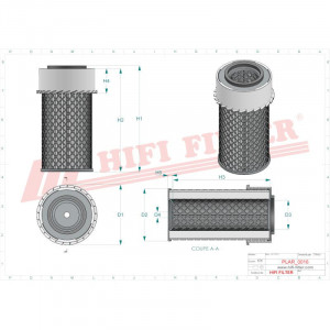 Filtru de aer SA 16511, SA16511, Manitou 710467 - Img 2