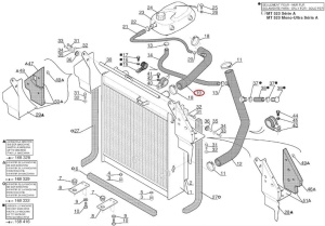 Furtun superior radiator Manitou 234333