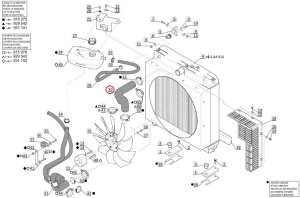 Furtun superior radiator Manitou 271566