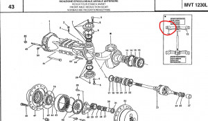 Fuzeta stanga punte fata incarcator telescopic Manitou 550560 - Img 2