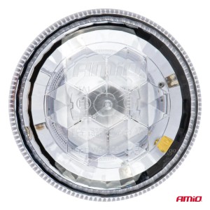 Girofar 12/24V alb W25m Magnetic / 3 suruburi R65 R10 24LED IP66 - Img 3