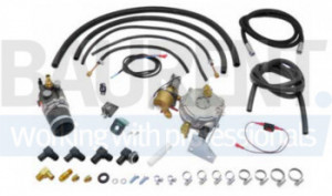 Kit carburator si vaporizator utilizat pe Toyota petrol + LPG motor 4Y stivuitor LPG