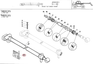 Kit reparatie cilindru hidraulic Manitou 192287 - Img 2