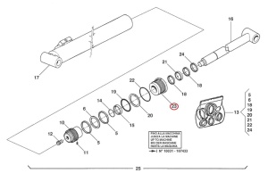 Kit reparatie cilindru hidraulic Manitou 579599 - Img 2