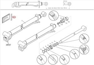 Kit reparatie cilindru hidraulic Manitou 603536 - Img 3