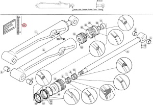 Kit reparatie cilindru ridicare Manitou 563202 - Img 3