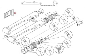 Kit reparatie cilindru ridicare Manitou 797858 - Img 3