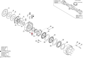 Piston frana punte Manitou 602282 - Img 3