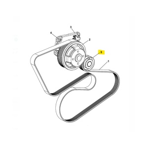 Rola curea accesorii JCB 320/08921 - Img 2