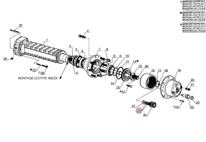Rulment punte Manitou 473520