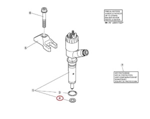 Șaibă injector Manitou 740897