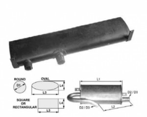 Toba de esapament 1100 mm pentru stivuitoare Hyster