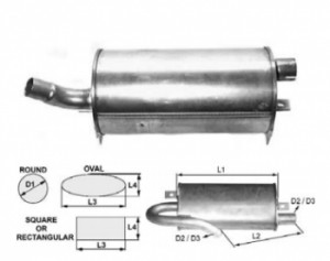 Toba de esapament 400 mm ptr stivuitor Hyster