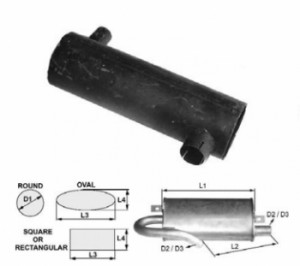 Toba de esapament 500 mm pentru stivuitor Clark