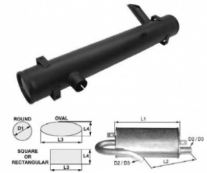 Toba de esapament 760 mm pentru stivuitor Clark