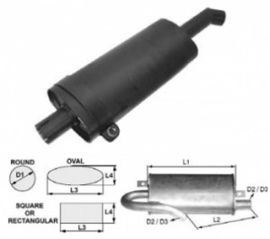 Toba de esapament ovala 405 mm pentru stivuitor Jungheinrich