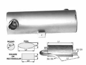 Toba esapament rotunda 380 mm ptr stivuitor Hyster