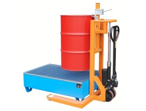 Transpaleta pt ridicat si transportat butoaie metalice Bauer FHR 600G
