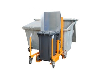 Unitate de basculare pubele gunoi 120-240litri cu pompa de picior Bauer MKS-F - Img 4
