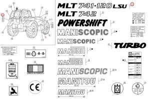 Autocolant identificare Manitou 244732 - Img 2