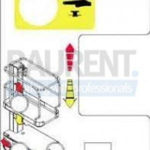 Autocolant telecomanda nacela Upright TM12 502511-000