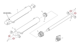 Bucsa brat telescopic Manitou 609666 - Img 3